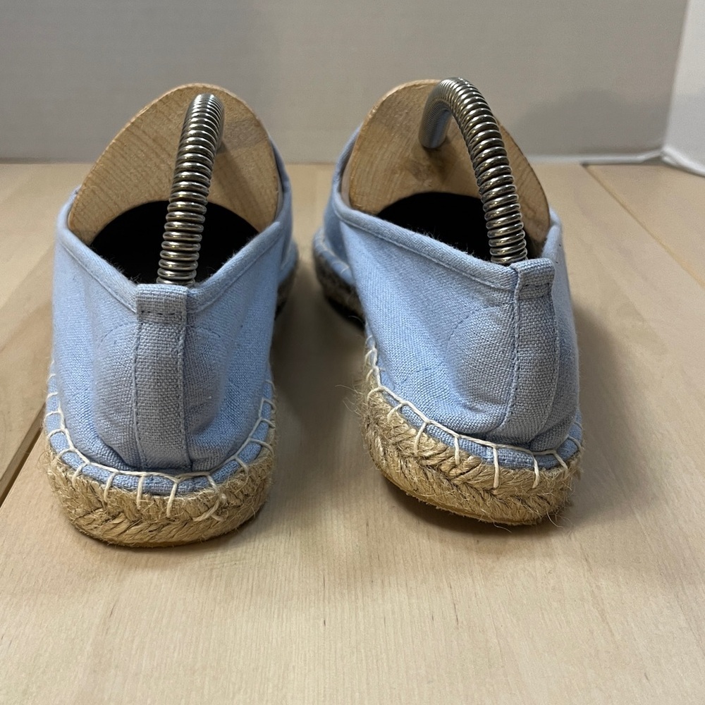 Coldwater Creek Light Blue w/ Embroidered Hummingbird Espadrilles Women’s 8.5 - Picture 6 of 16